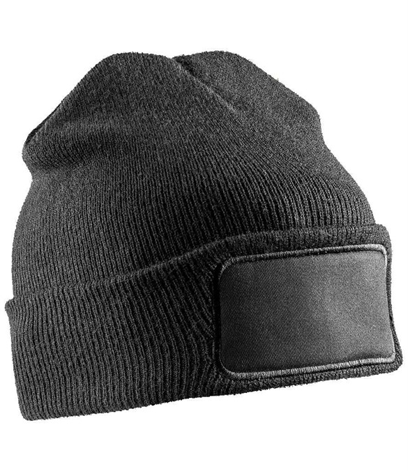 Result Recycled Double Knit Printers Beanie