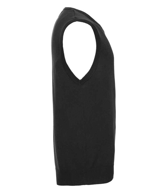 Russell Athletic Collection Sleeveless Cotton Acrylic V Neck Sweater