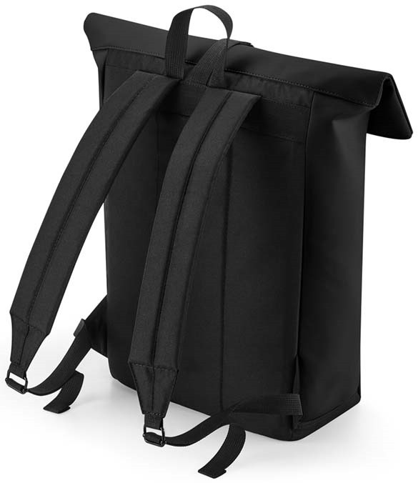 BagBase Matte PU Roll-Top Backpack