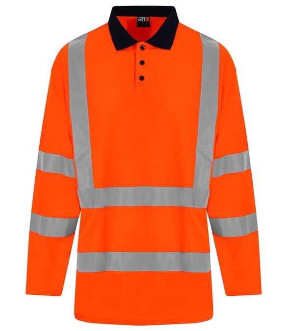 Pro RTX High Visibility Long Sleeve Polo Shirt